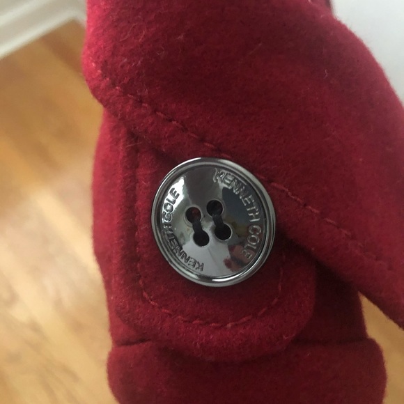 Kenneth Cole Red Coat - Picture 3 of 9